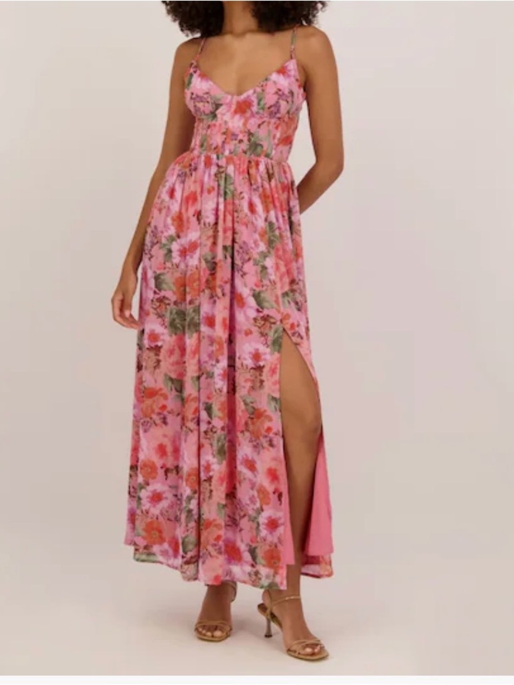 Dress Forum Floral Corset Maxi Dress
